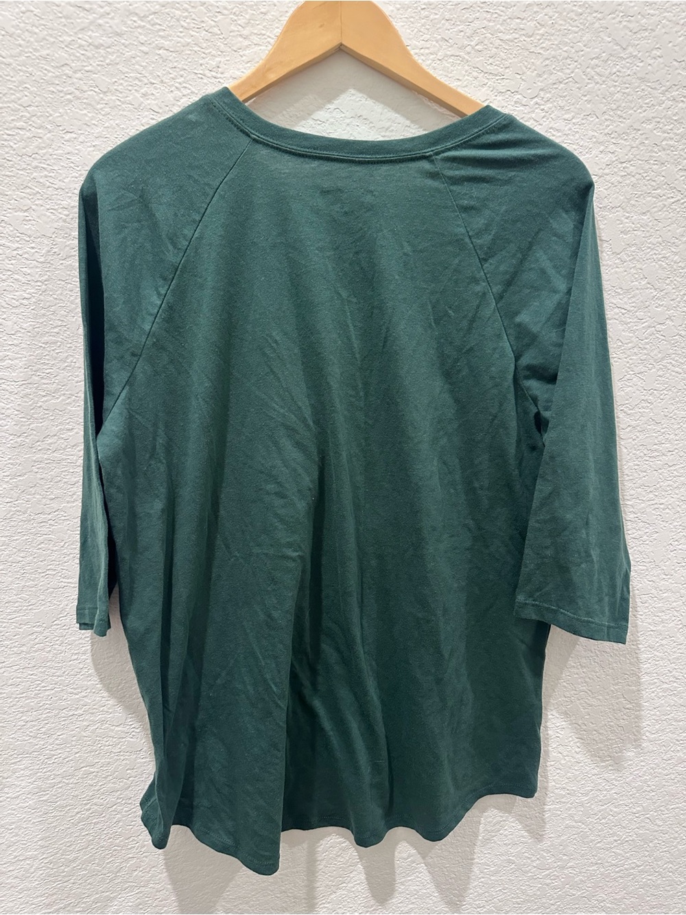 NFL Team Apparel Green Bay Packers Womens Green 3/4 Sleeve Graphic T-Shirt Large - Picture 5 of 5